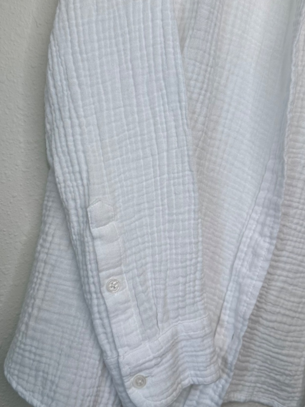 J. Crew Factory Double-gauze Button-up Long Sleeve Shirt, Size Medium - Picture 7 of 9